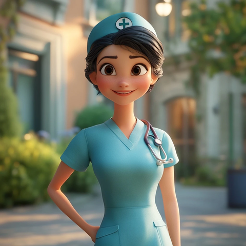 护士角色户外行走透气