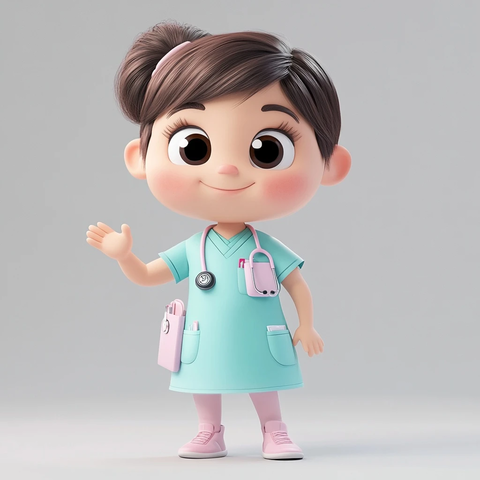 护理员卡通形象设计