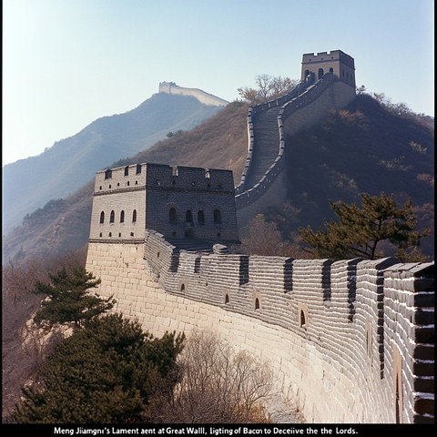 雄伟壮观的长城远景风光