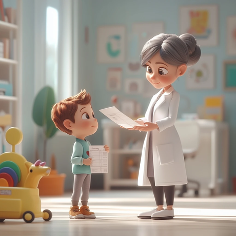 小孩领幼儿园转诊单