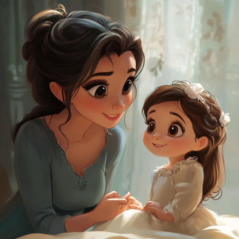 妈妈倾听女儿心声