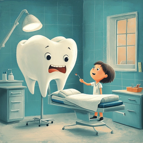 牙医诊断大牙并安排住院