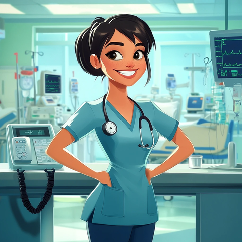 护士站患者呼叫灯全亮