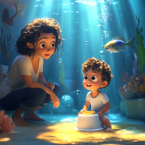 海底小马桶训练与好奇鱼观察