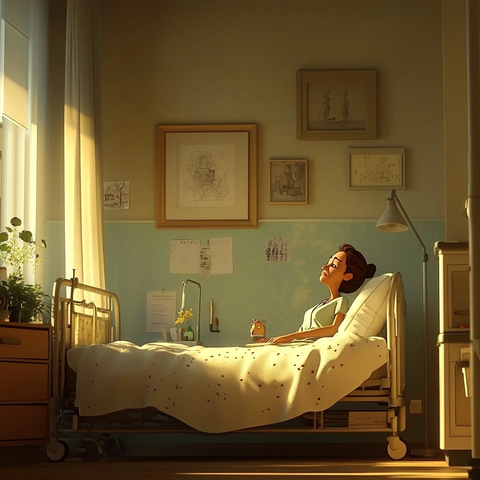 病床上的米亚与博物馆梦想