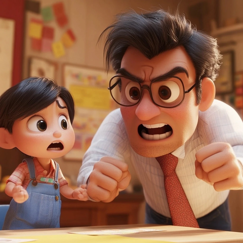 家长与教师冲突场景