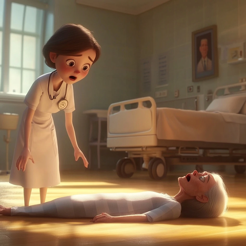 年轻护士发现老妇人尸体