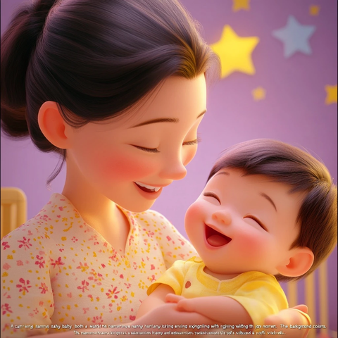 温暖笑容童趣欢乐时光