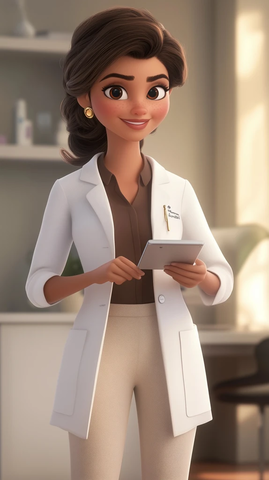 女皮肤科医生讲解术后护理