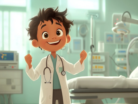 小男孩医生医院装扮