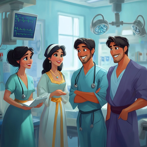 医生角色讨论病例