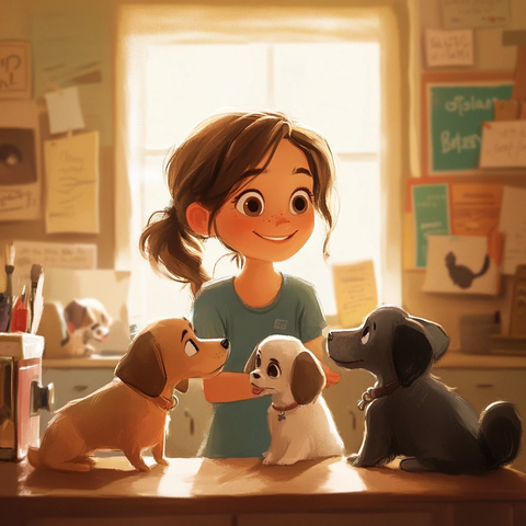 女孩宠物救援中心