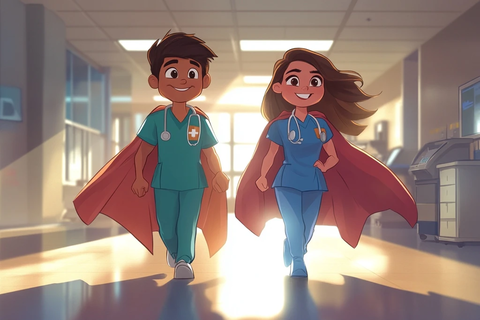 医生穿超級英雄服医院