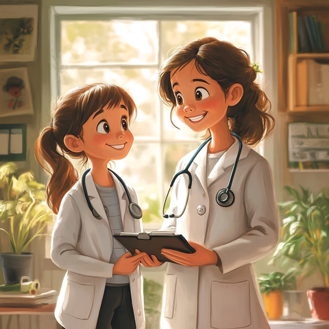 医生的一天诊所忙碌