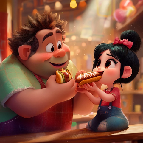 破坏王与卡尔霍恩吃热狗