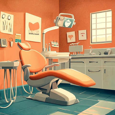 牙科急诊插画