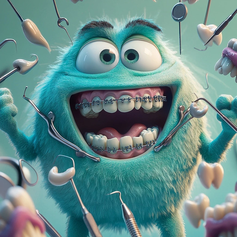 怪兽笑哈哈牙具环绕中