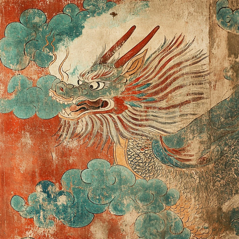 传统壁画中的神龙形象