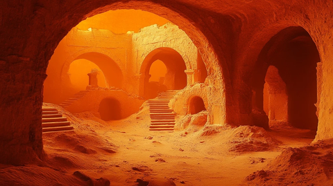 拱形洞穴内景展示