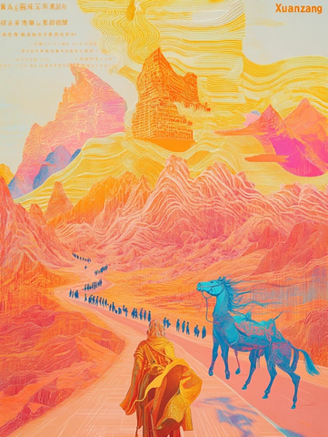 玄奘取经路的壮观景象