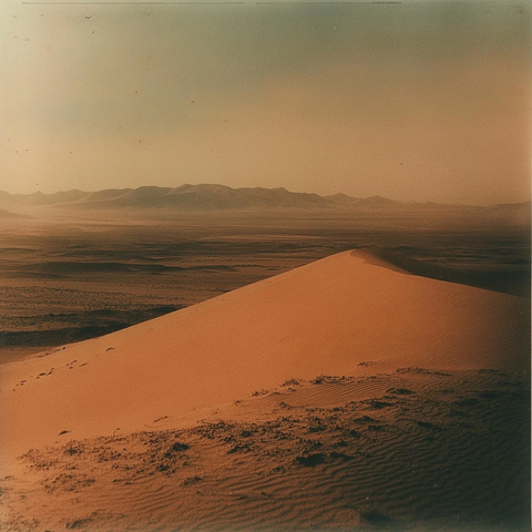 沙漠全景风光展现无垠沙海的壮阔