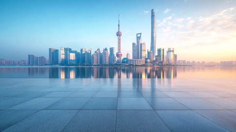 现代化城市建筑鸟瞰全景