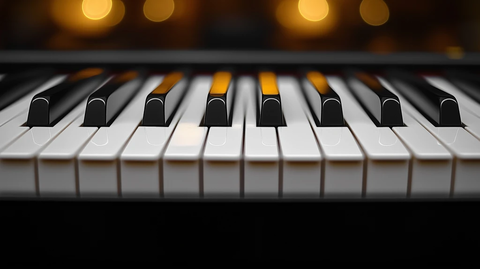 钢琴键盘标准布局展示