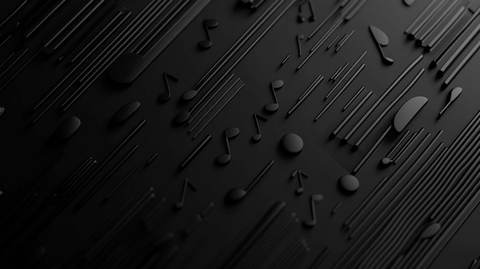 音乐元素简约背景设计