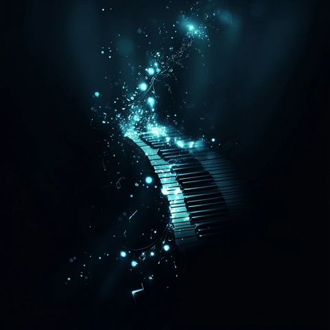 音乐海报暗色主题设计