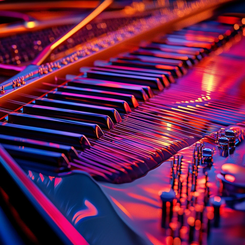 钢琴弦乐打击乐渐强共鸣