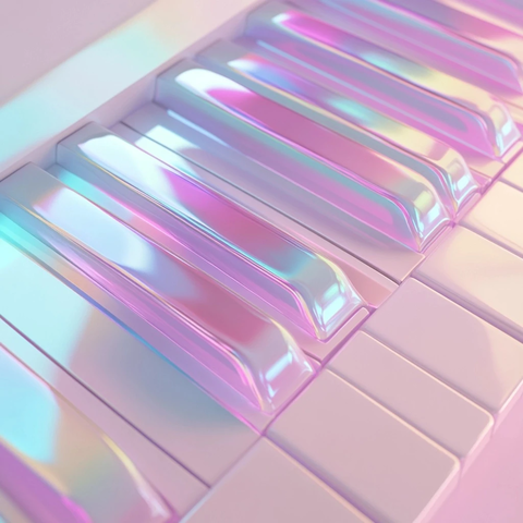 果冻质感钢琴键