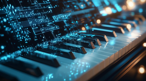 钢琴代码生成音乐笔记