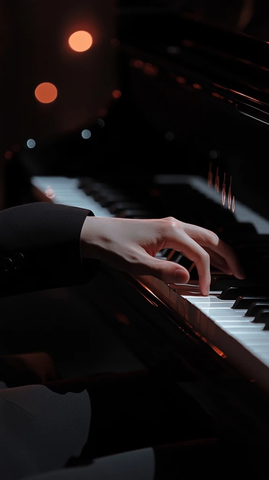 男子钢琴演奏西装礼服