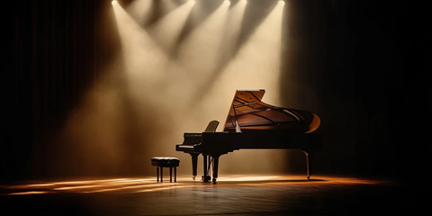 舞台上的大钢琴