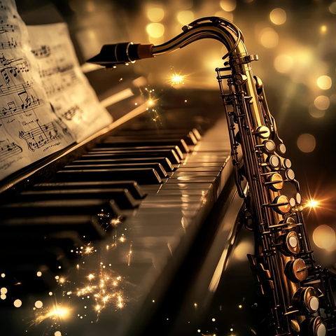 爵士萨克斯钢琴乐谱金光