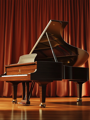 钢琴内部结构舞台视角