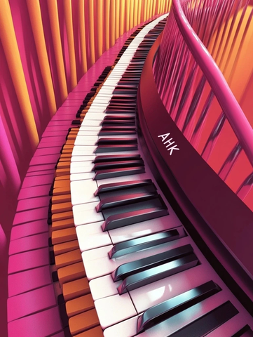 形钢琴键道路设计