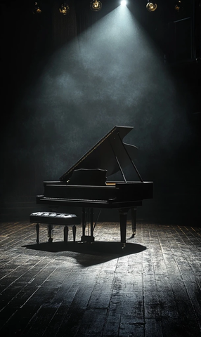 空舞台上的钢琴