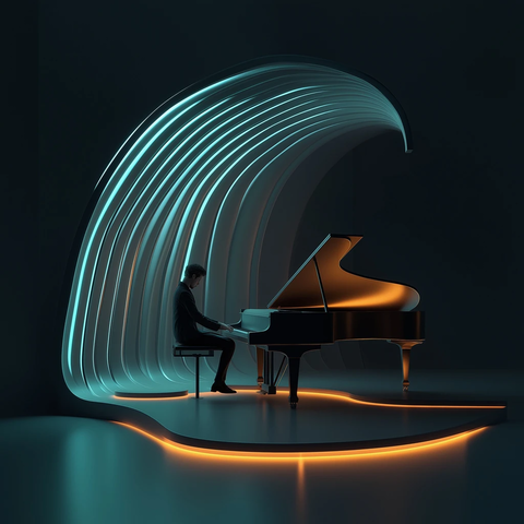 钢琴投影金属银幕