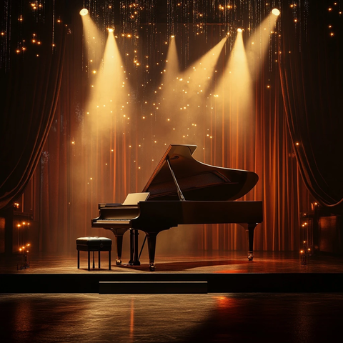 舞台上的大钢琴