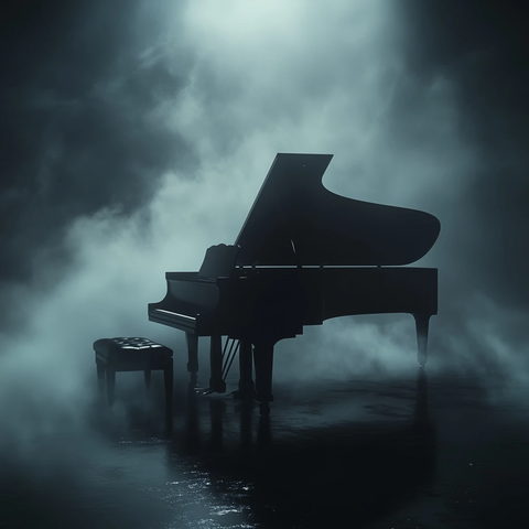 雾中钢琴静谧之夜