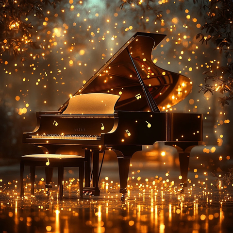 钢琴键上的音符与艺术