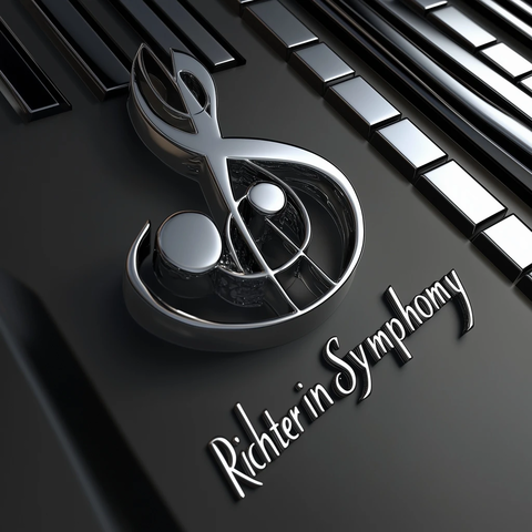 音乐符号与钢琴键