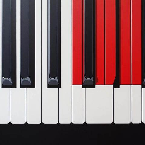 钢琴键上的大小调对比