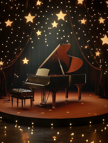 星光舞台钢琴麦克风