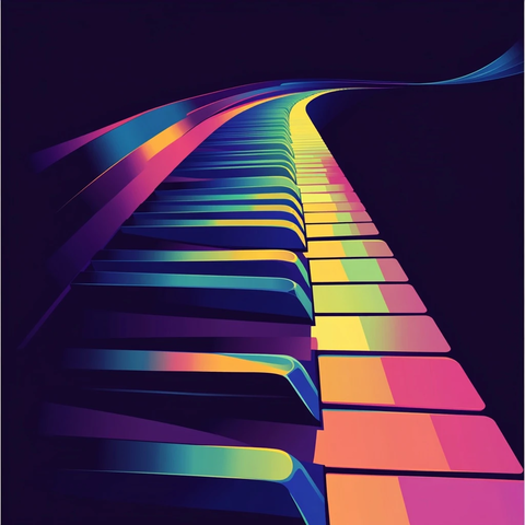 波浪钢琴键延伸路径