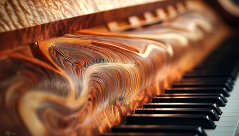 雅马哈立式钢琴樱桃木