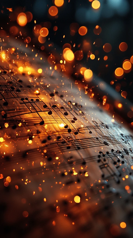 音符瀑布古典乐谱