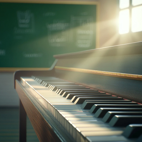 钢琴教室阳光绿板