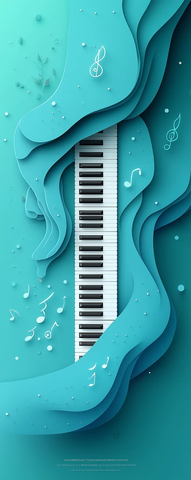 钢琴教育工作室广告设计